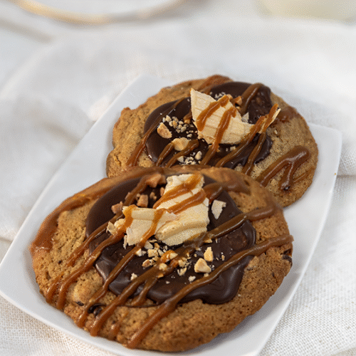 Chocolate caramel waffle cone cookie (6pcs)